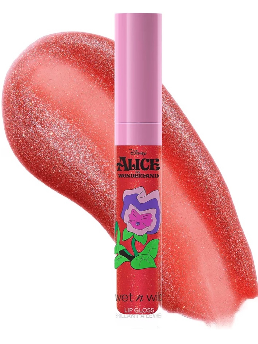 wet n wild Alice in Wonderland Sparkle Orange Lip Gloss Not A Weed Collection